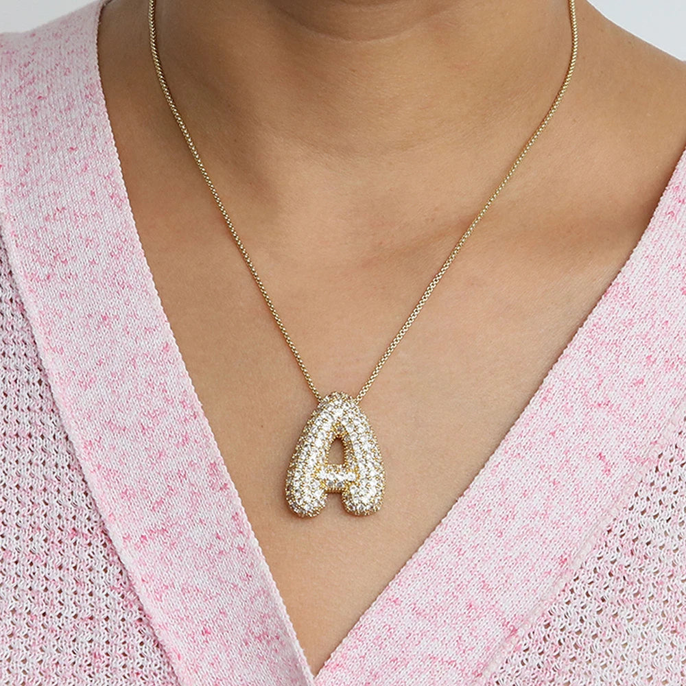 COLLIER SERTI "LETTRES"