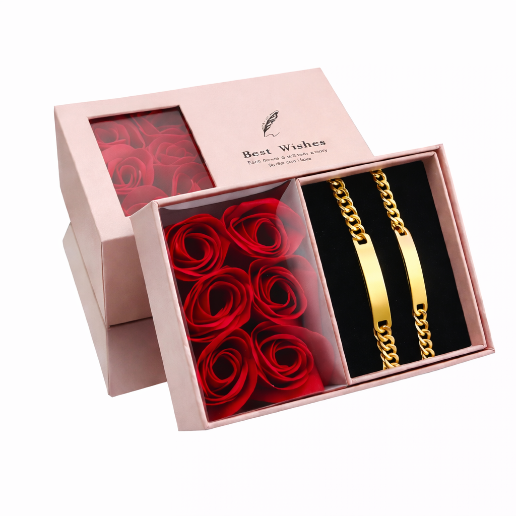 Coffret Bracelet Couple Personnalisé