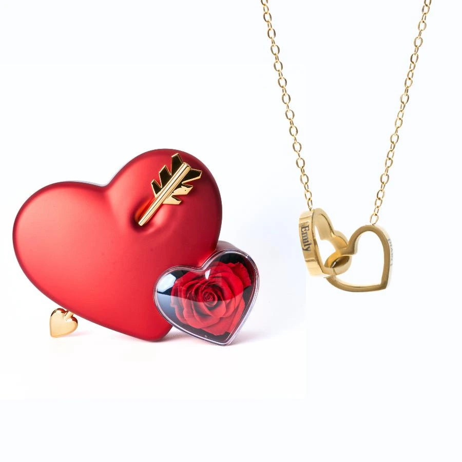 Coeur Éternelle & Collier Personnalisé