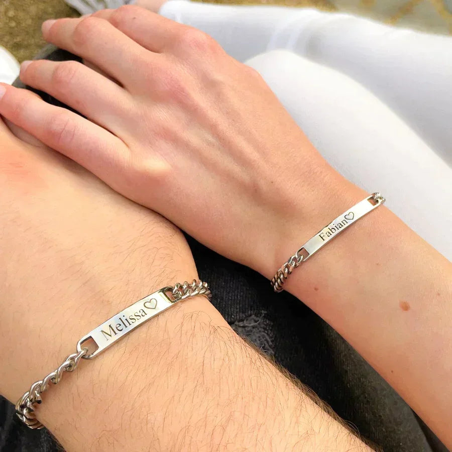 Coffret Bracelet Couple Personnalisé