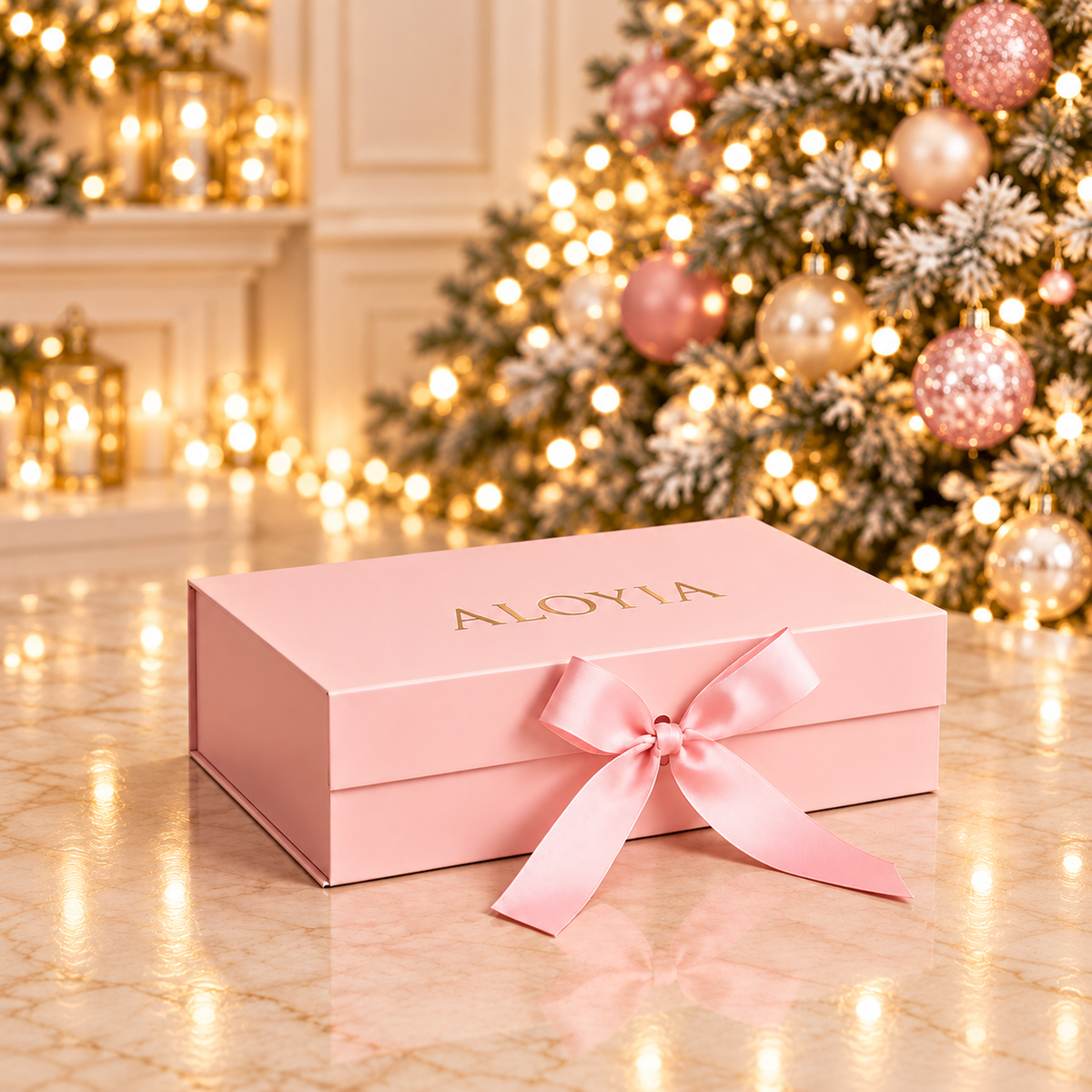 Coffret ALOYIA au pied du sapin