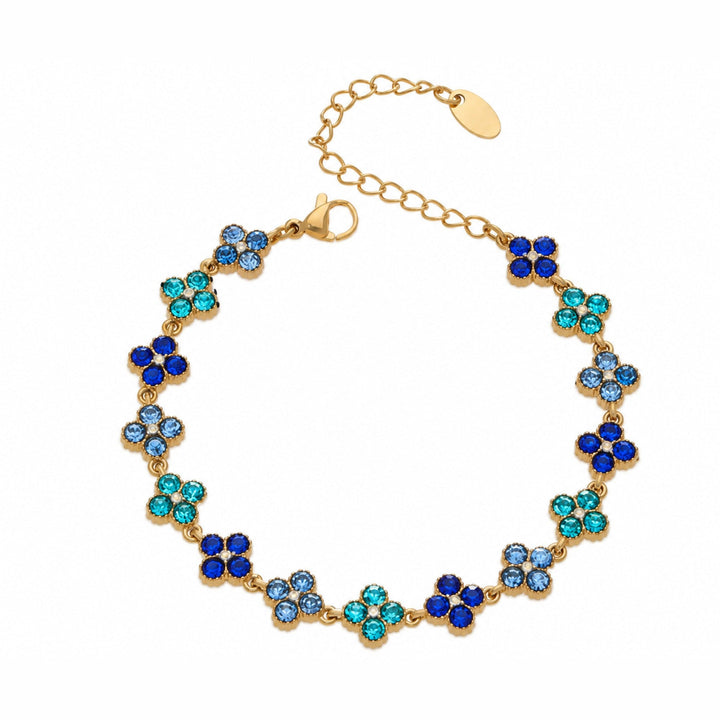 Bracelet Mila bleu roi, finition dorée